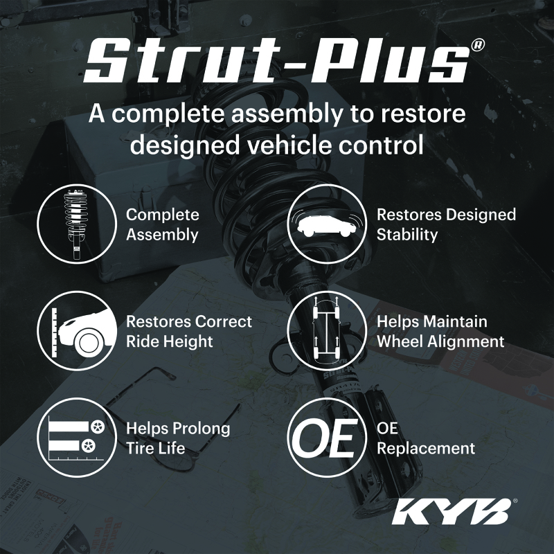 Acura TL Shocks & Struts - Front Right - KYB - Strut-Plus Assembly - `09-`14