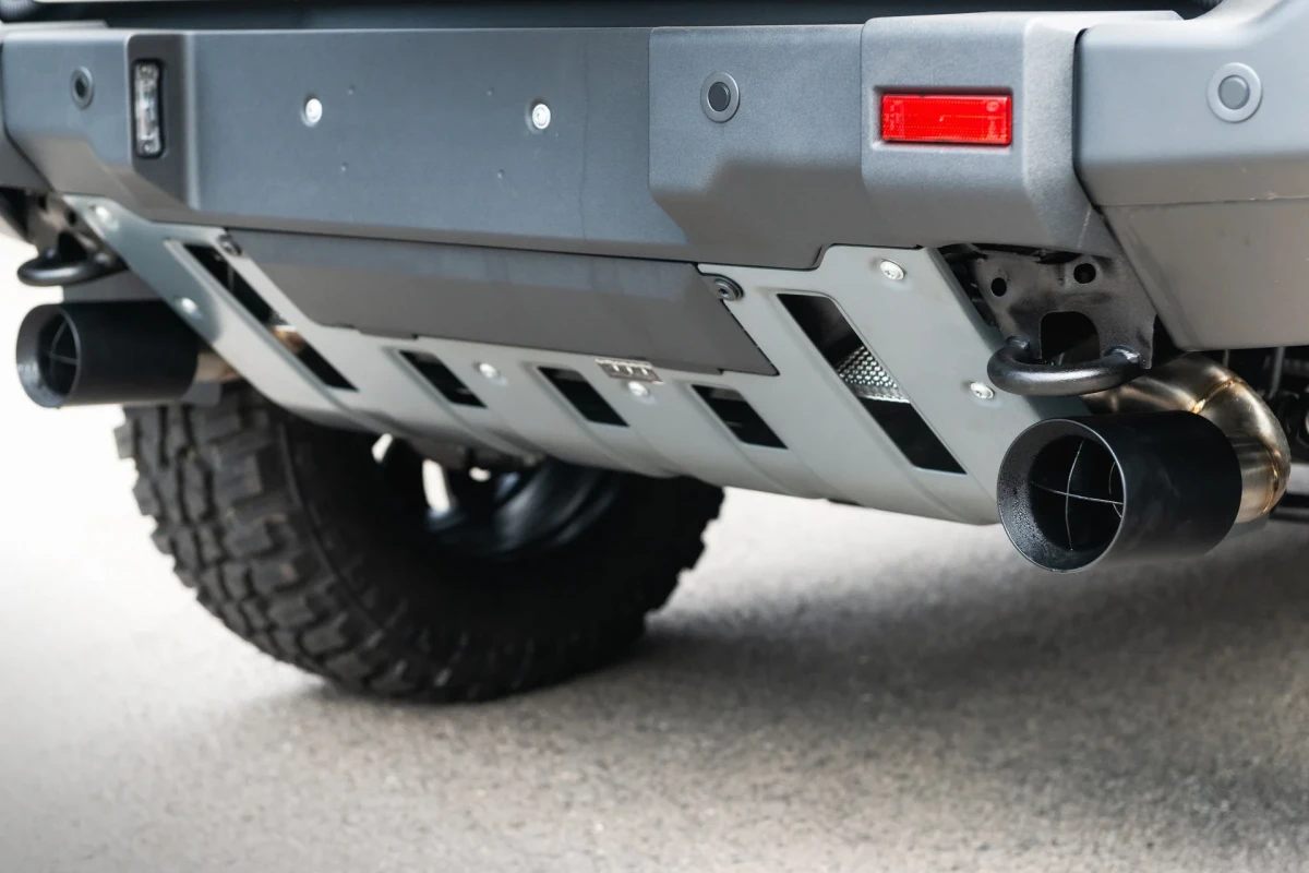 Ineos Grenadier Performance Exhaust - 3.0L Gas - Dual Exit - Black Crosshair Tip - Kahn Design