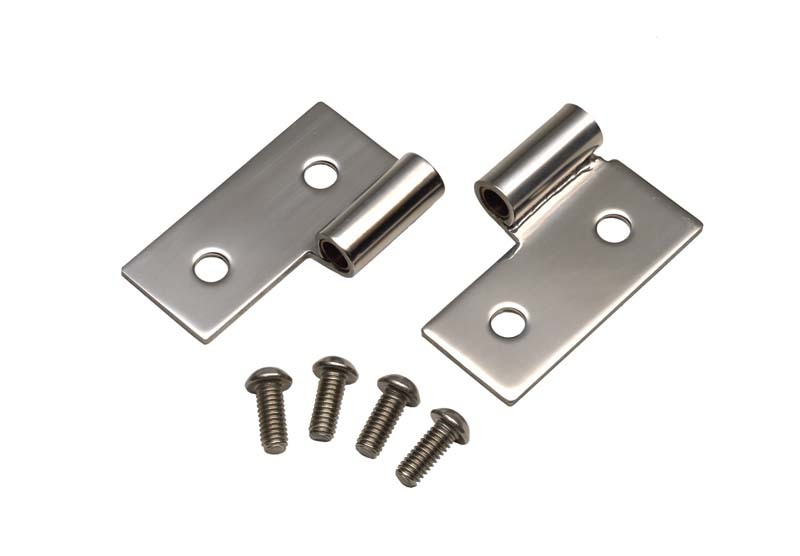 Jeep Wrangler Door Hinge - Lower - Kentrol - Polished Silver - `97-`06