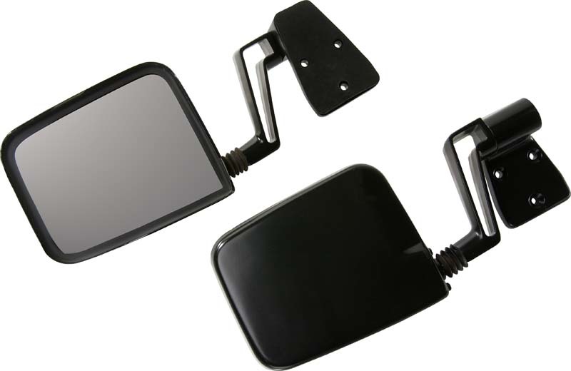 Jeep Wrangler TJ Door Mirror - Kentrol - Mirror Kit Pair - Powdercoat Black - `97-`06