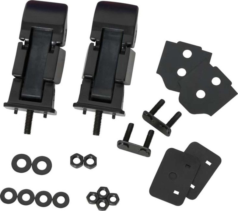 Jeep Wrangler Hood Safety Catch - Kentrol - Powdercoat Black - `97-`06