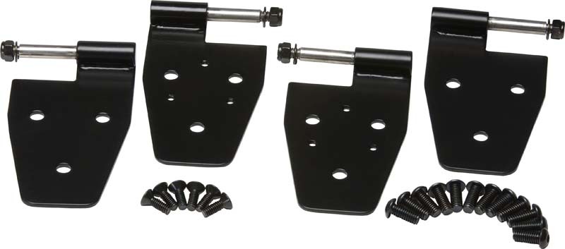 Jeep Wrangler TJ Door Hinge Set - Kentrol - Powdercoat Black - `97-`06