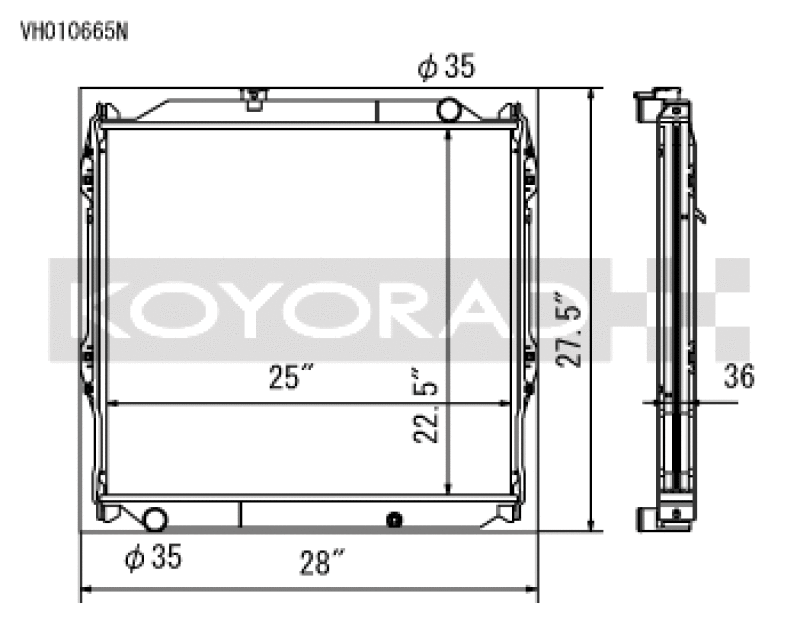Toyota 4Runner Racing Radiator - Koyo - N-FLO Triple Pass - `96-`02