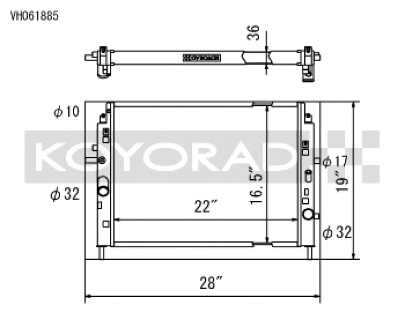Mazda MX-5 Miata Racing Radiator - Koyo - All Aluminum - `06-`13