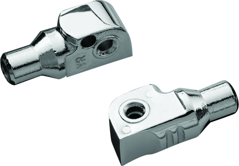 Yamaha Stryker Footpeg Adapter - Rear - Kuryakyn - Tapered - Chrome - `11-`13