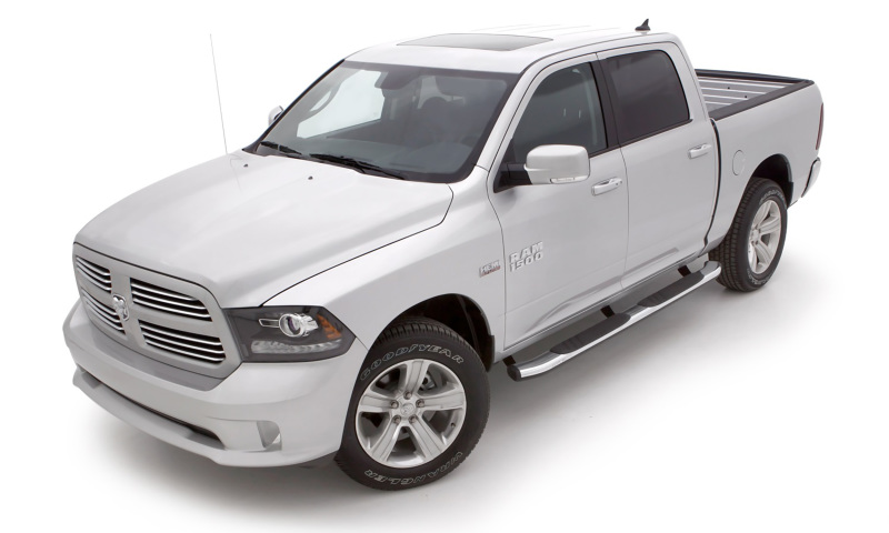 Ram 3500 Crew Cab Pickup Nerf Bars - LUND - 5 Inch Oval Bent Composite - Chrome - `10-`22