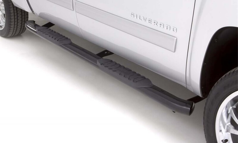 GMC Sierra 3500 HD Nerf Bars - LUND - 5 Inch Oval Curved - Black - `20-`22