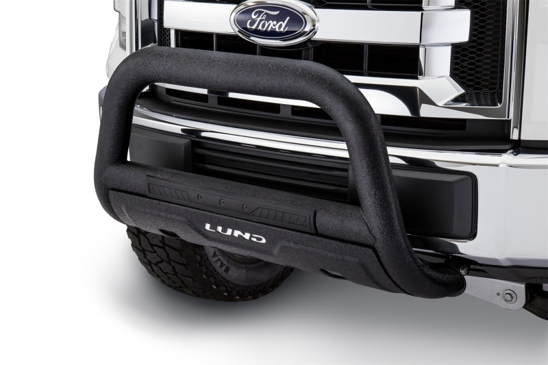 Ford F-150 Bull Bar - LUND - 3.5 in. Oval with 20 in. LED Light Bar - Black - `04-`18