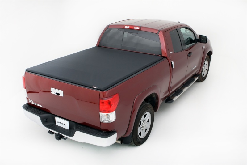 Toyota Tundra Tonneau Cover - LUND - Genesis Elite Tri-Fold - Black - `07-`17 Toyota Tundra Tonneau Cover - LUND - Genesis Elite Tri-Fold - Black - `07-`17