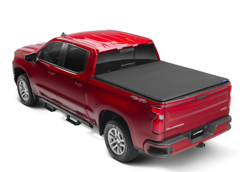 Chevrolet Silverado 1500 Tonneau Cover - LUND - Genesis Elite Tri-Fold - Black - `19-`23 Chevrolet Silverado 1500 Tonneau Cover - LUND - Genesis Elite Tri-Fold - Black - `19-`23