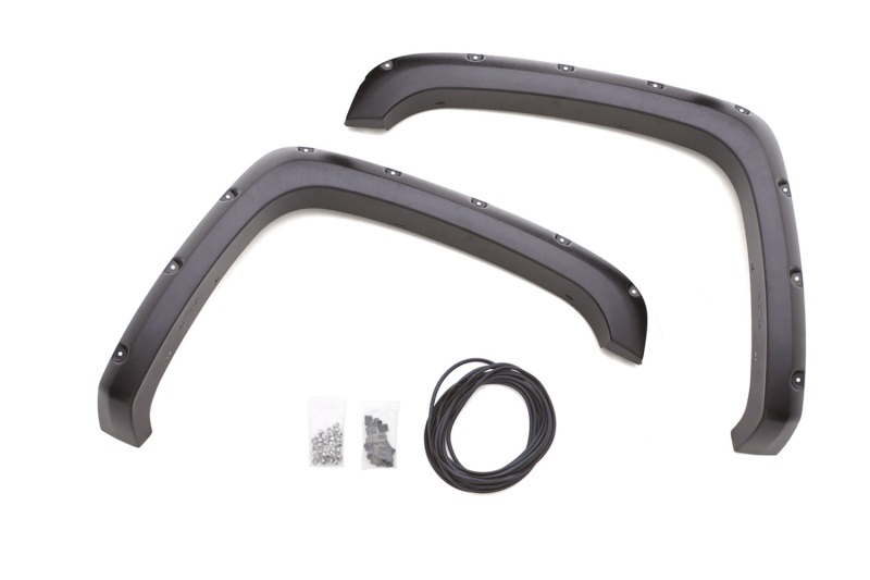 Chevrolet Silverado 1500 Fender Flares - Front - LUND - RX-Rivet Style 2-Piece Set - Textured Black - `07-`13 Chevrolet Silverado 1500 Fender Flares - Front - LUND - RX-Rivet Style 2-Piece Set - Textured Black - `07-`13