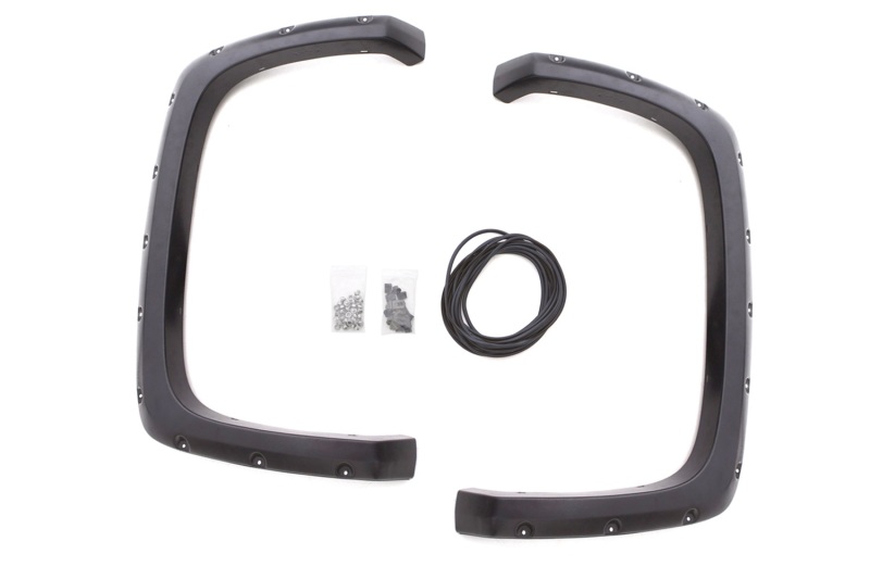Chevrolet Silverado 1500 Fender Flares - Rear - LUND - RX-Rivet Style, Elite Series - Textured Black - `07-`13 Chevrolet Silverado 1500 Fender Flares - Rear - LUND - RX-Rivet Style, Elite Series - Textured Black - `07-`13