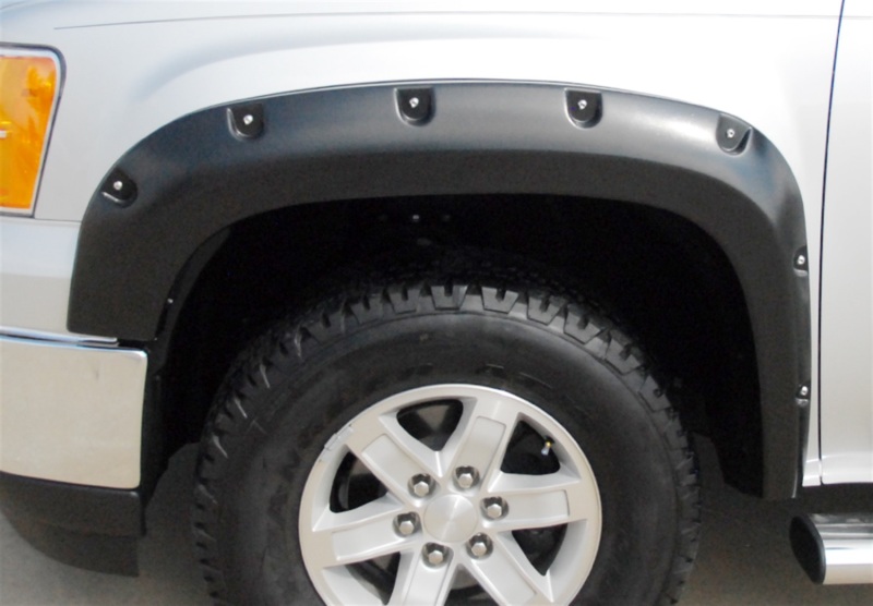 GMC Sierra 1500 Fender Flares - Front + Rear - LUND - RX-Rivet Style Smooth - Black - `07-`13