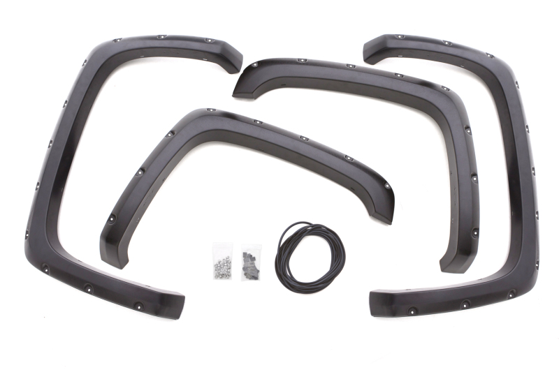 Ford F-150 Fender Flares - Front + Rear - LUND - RX-Rivet Style, Textured - Black - `15-`17
