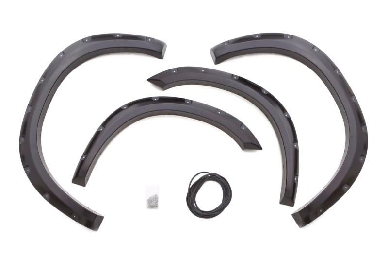 Dodge Ram 2500 Fender Flares - Front + Rear - LUND - RX-Rivet Style Smooth Elite Series - Black - `10-`17 Dodge Ram 2500 Fender Flares - Front + Rear - LUND - RX-Rivet Style Smooth Elite Series - Black - `10-`17