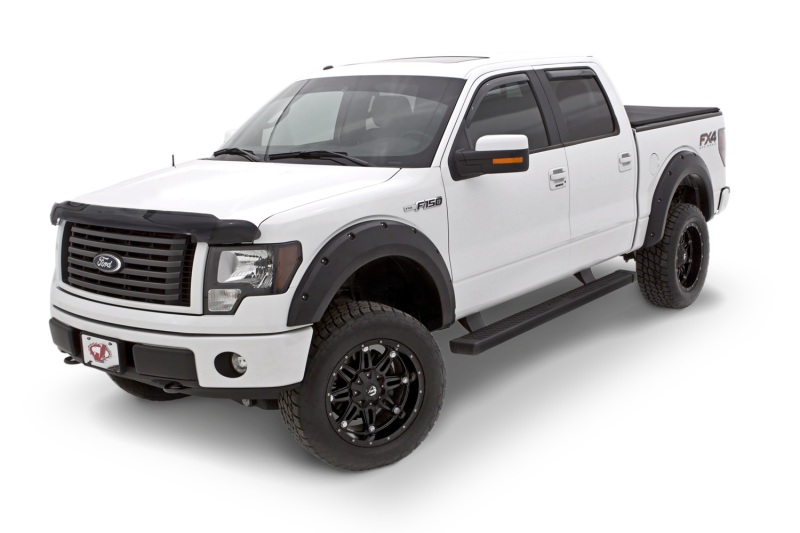 Ford F-150 Fender Flares - Front + Rear - LUND - RX-Rivet Style Textured Elite Series - Black - `09-`14
