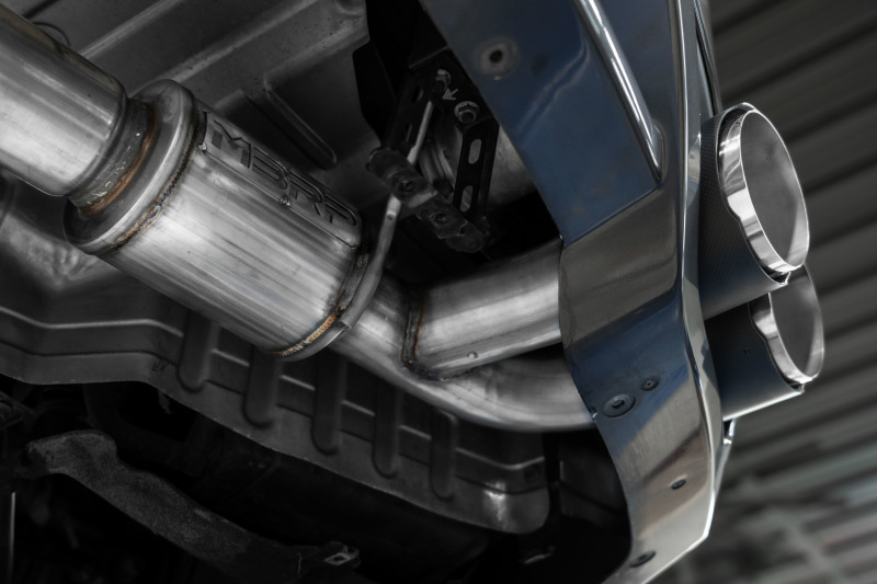 Nissan GTR Performance Exhaust - Rear - MBRP - Cat Back, Dual Split Rear Exit, Quad Carbon Fiber Tips - `09-`23