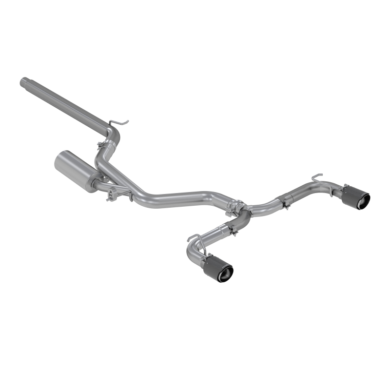 Volkswagen Golf GTI Performance Exhaust - Dual Split Rear Exit - MBRP - Cat Back with Carbon Fiber Tips - `15-`17