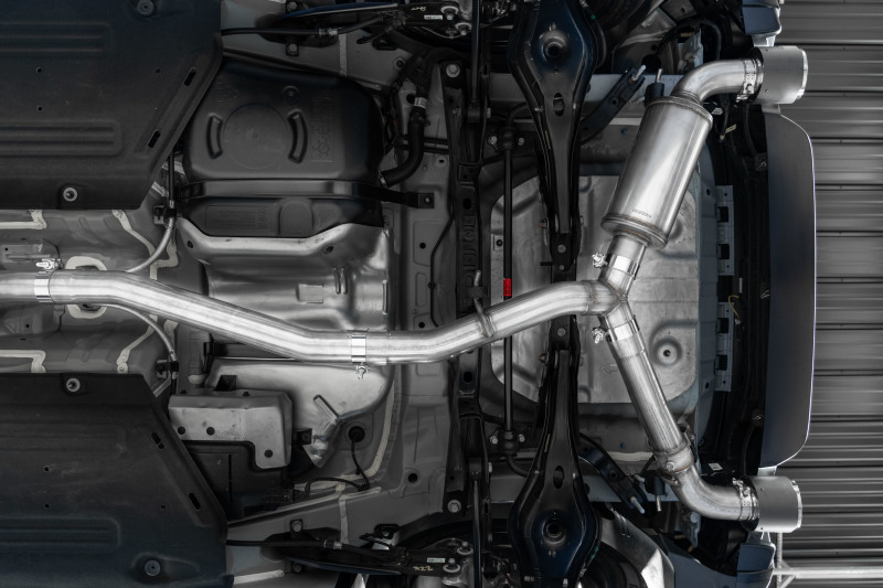Hyundai Kona N Performance Exhaust - Dual Rear - MBRP - Cat Back, Carbon Fiber Tips, T304 - `22-`23