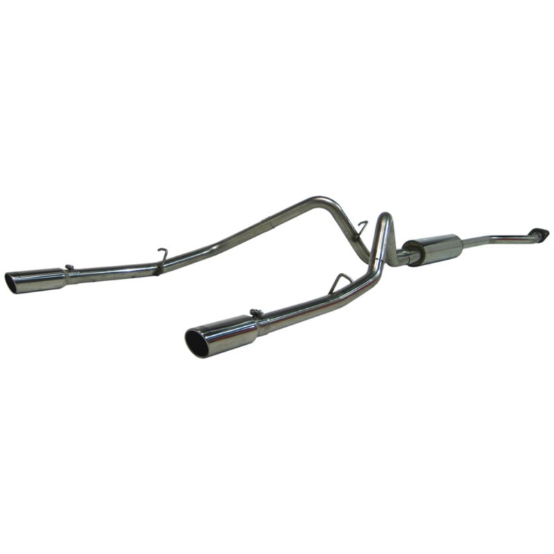 GMC 1500 Classic Performance Exhaust - Dual Split Rear - MBRP - Cat Back, Armor Plus, T409 Stainless Steel - `03-`07