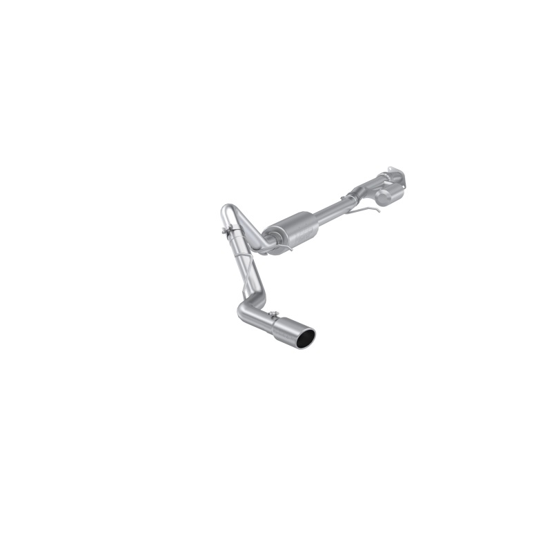 Chevrolet Silverado Performance Exhaust - MBRP - Armor Lite Series, Cat-Back, Single Side Exit, 4in Single Wall Tip - `19-`24 Chevrolet Silverado Performance Exhaust - MBRP - Armor Lite Series, Cat-Back, Single Side Exit, 4in Single Wall Tip - `19-`24