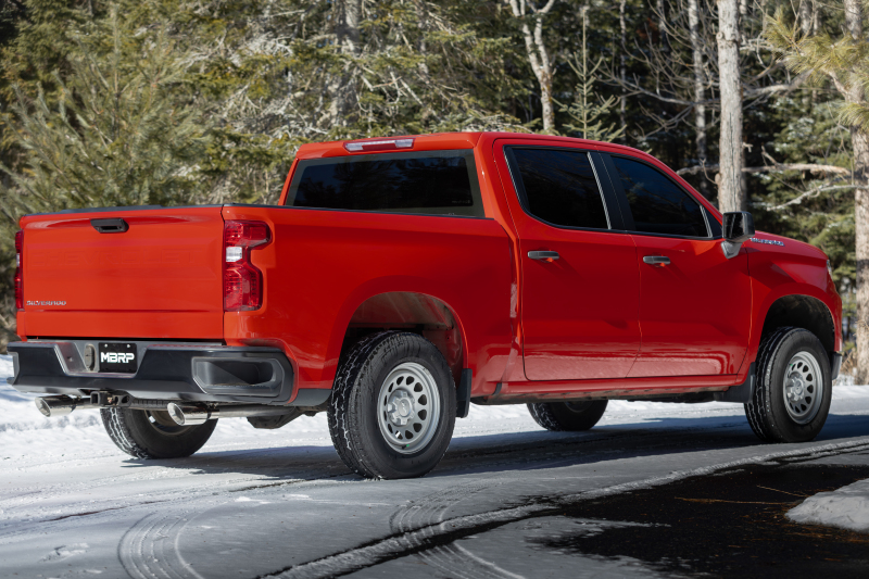 GMC Sierra 1500 Performance Exhaust - Dual Rear Exit - MBRP - Armor Lite Cat Back, Aluminized Steel - `19-`27