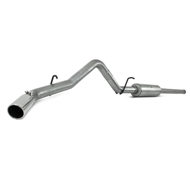 GMC 1500 Performance Exhaust - Single Side Exit - MBRP - Cat Back, Armor Lite, Aluminized Steel - 2009