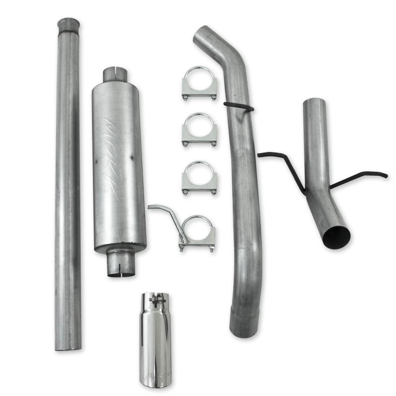 GMC 1500 Performance Exhaust - Single Side Exit - MBRP - Cat Back, Armor Lite, Aluminized Steel - 2009