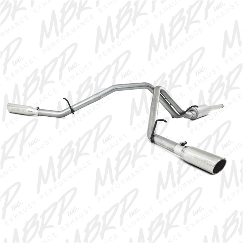 GMC 1500 Performance Exhaust - MBRP - Cat Back Dual Split Side, Armor Lite Series - 2009