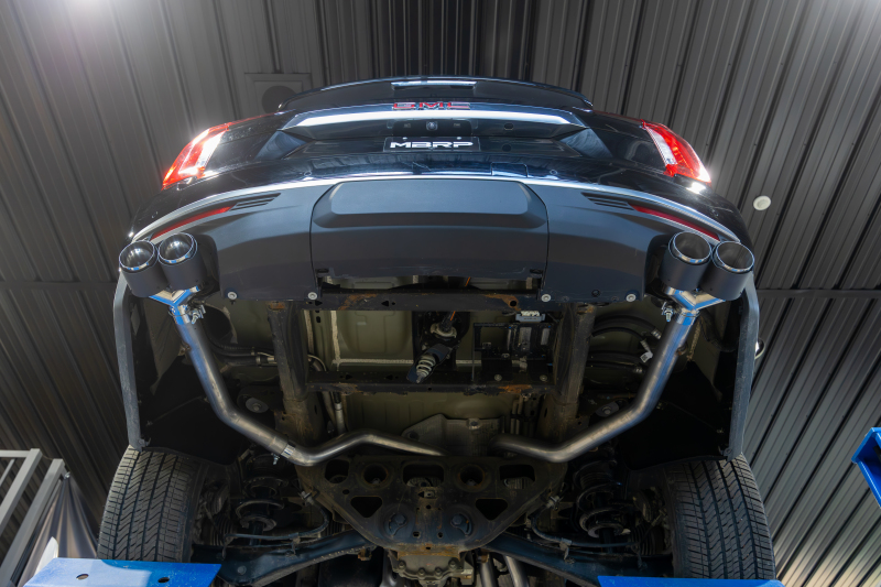 GMC Yukon Performance Exhaust - Rear - MBRP - Armor Pro Cat Back Dual Split Rear Exit with Quad Carbon Fiber Tips - `21-`27