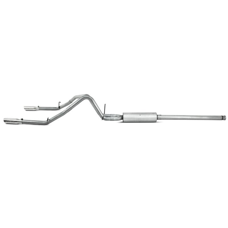 GMC 1500 Performance Exhaust - Dual Split Rear - MBRP - Armor Lite Cat Back - Aluminized - 2009
