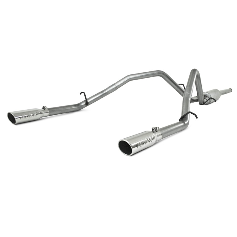 GMC 1500 Performance Exhaust - Dual Split Rear - MBRP - Armor Lite Cat Back - Aluminized - 2009
