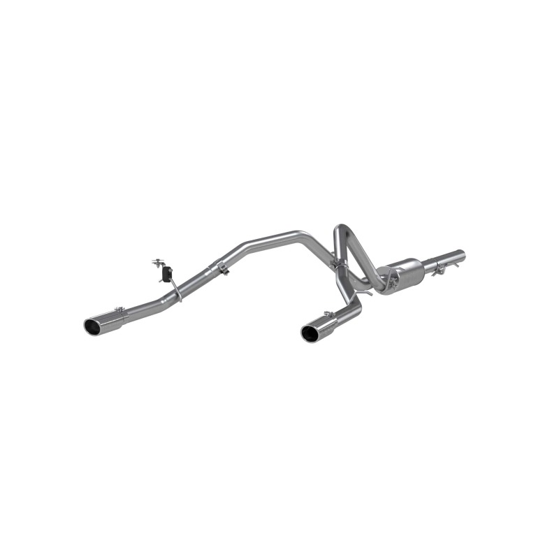 GMC 1500 Performance Exhaust - Dual Split Rear - MBRP - Armor Lite Cat Back - Aluminized - 2009
