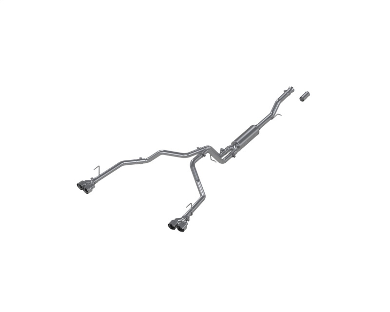 Chevrolet Suburban XL Performance Exhaust - Rear - MBRP - Cat Back, Dual Split, Armor Lite, Aluminized Steel - Carbon Fiber - `21-`24 Chevrolet Suburban XL Performance Exhaust - Rear - MBRP - Cat Back, Dual Split, Armor Lite, Aluminized Steel - Carbon Fiber - `21-`24