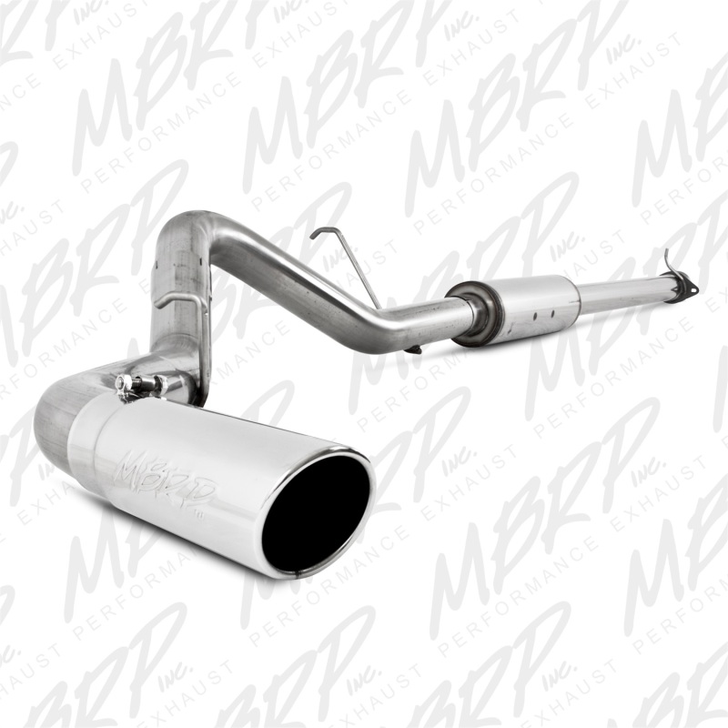 GMC Sierra 2500HD Performance Exhaust - MBRP - Cat-Back, Single Side Exit, Armor Plus T409 Stainless Steel, 3.5 in. tubing, 4 in. tip - `11-`19