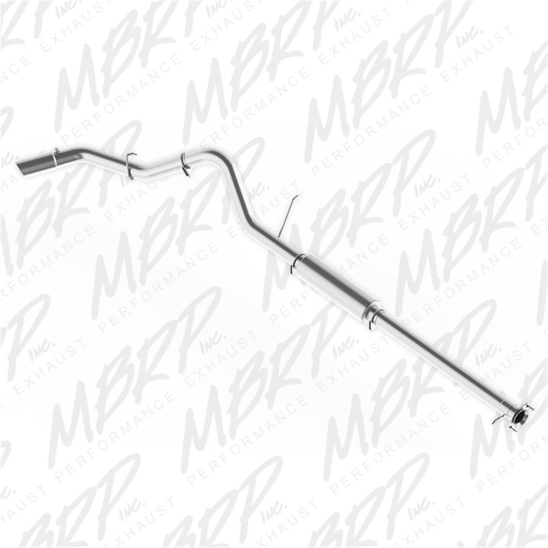 GMC Sierra 2500 HD Performance Exhaust - MBRP - Cat-Back, Single Side Exit, Armor Lite (Aluminized Steel), 3.5 in. Tubing, 4 in. Stainless Steel Tip - `11-`19