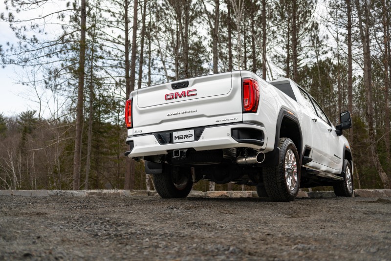 GMC Sierra 3500 HD Performance Exhaust - MBRP - Axle Back, Armor Lite, Installer Series, Aluminized - `20-`27