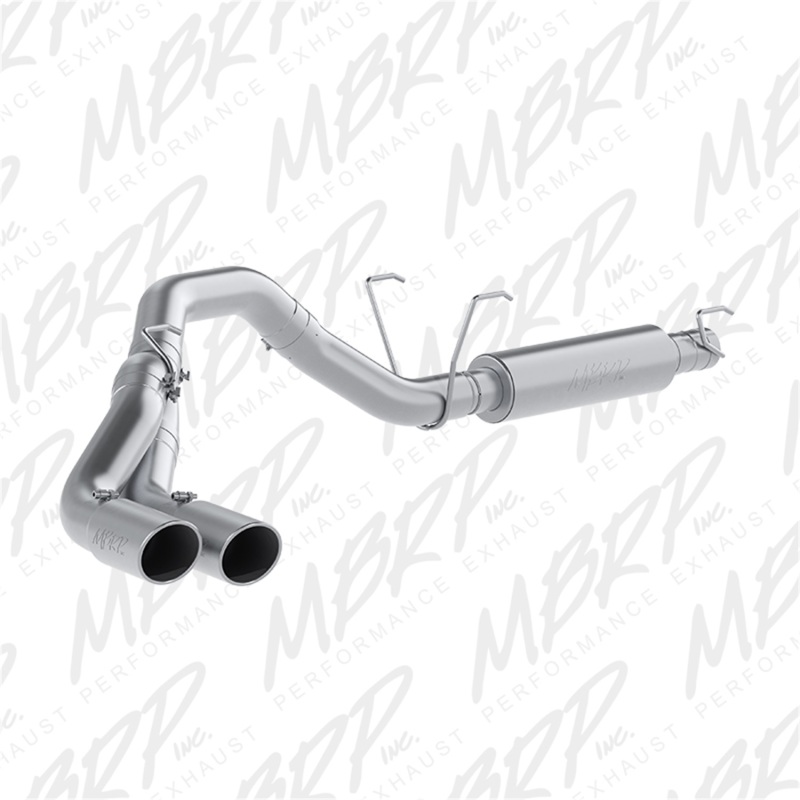 Ram 3500 Performance Exhaust - Single Side Dual Outlet - MBRP - Cat Back, Armor Plus Series, T409 Stainless Steel - `14-`16