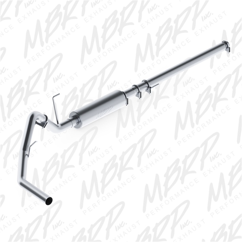 Ford F150 Performance Exhaust - Single Side Exit - MBRP - Armor Lite Cat Back, Aluminized Steel, 3in - `04-`08