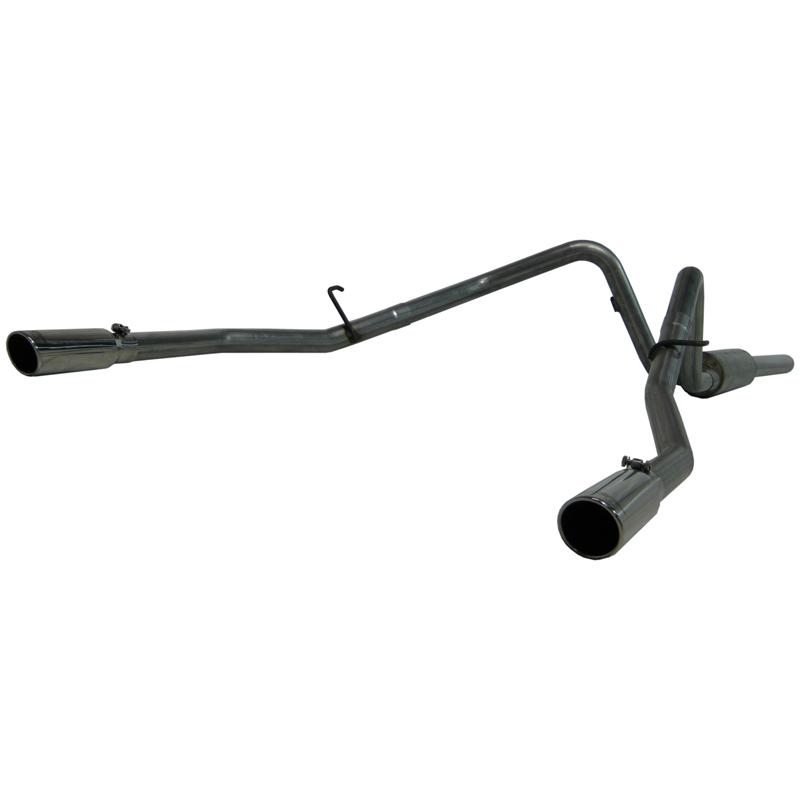 Ford F150 Performance Exhaust - Dual Split Rear - MBRP - Cat Back, Armor Lite, Aluminized Steel - `04-`08