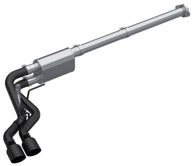 Ford F-150 Performance Exhaust - Single Side Exit - MBRP - ARMOR BLK Cat Back - Black - 2021
