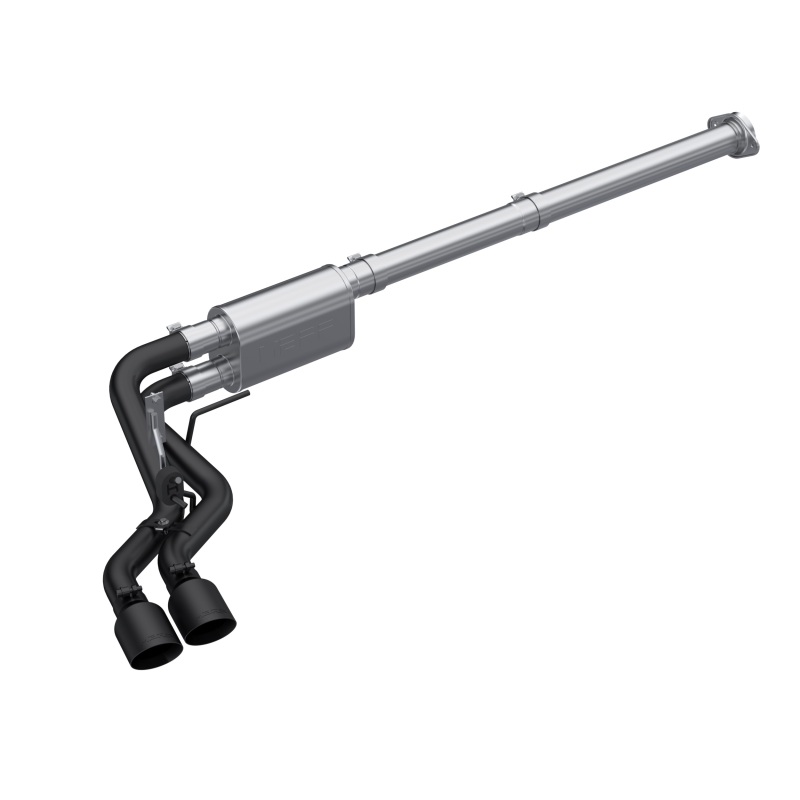 Ford F-150 Performance Exhaust - Single Side Exit - MBRP - ARMOR BLK Cat Back - Black - 2021
