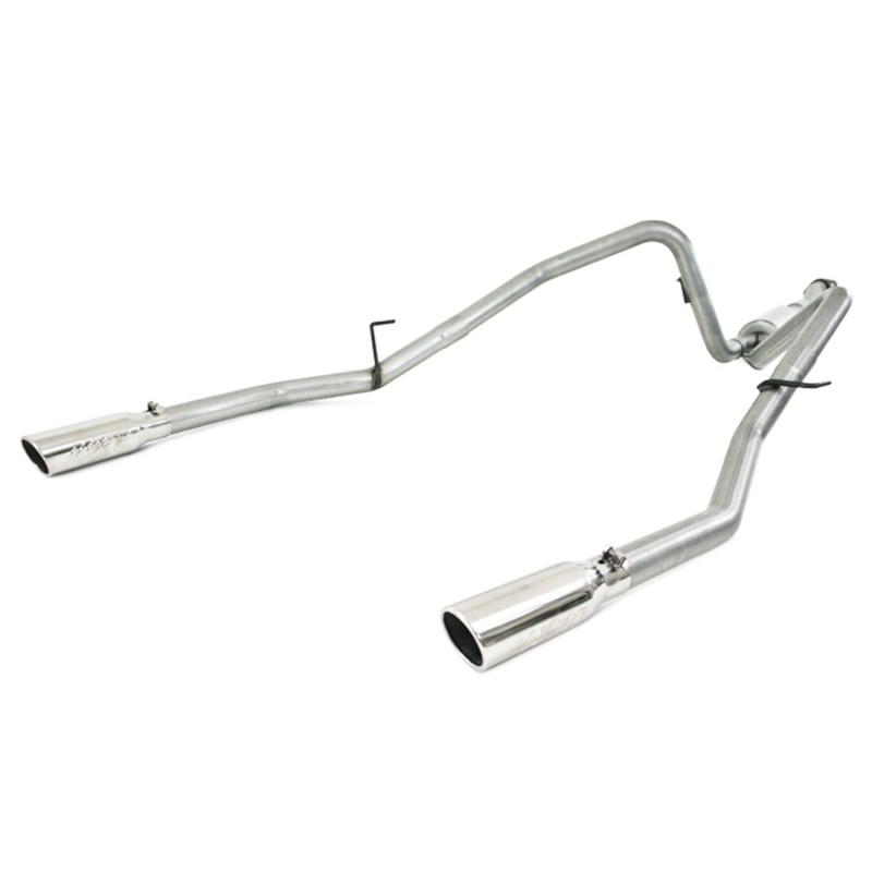 Ford F-150 Performance Exhaust - Rear - MBRP - Cat Back, Dual Split Rear Exit, Aluminized, Armor Lite - 2011