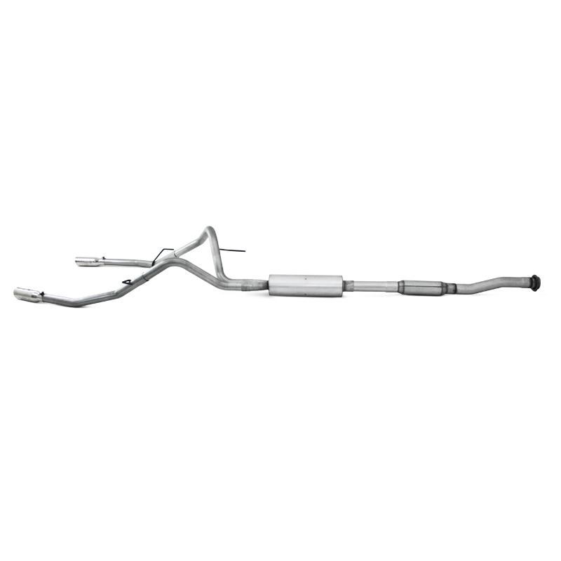 Ford F-150 Performance Exhaust - Rear - MBRP - Cat Back, Dual Split Rear Exit, Aluminized, Armor Lite - 2011