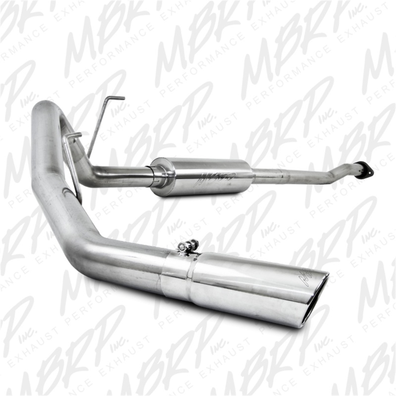 Ford F-150 Performance Exhaust - MBRP - Cat-Back, Single Side Exit, 3 in., T409 Stainless Steel, Armor Plus - `11-`12