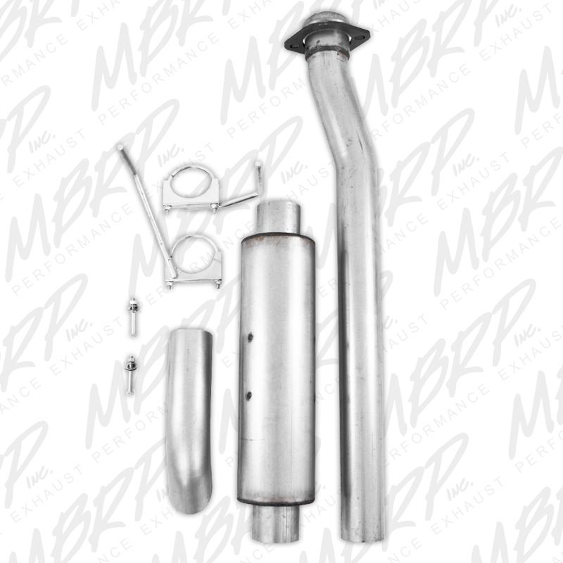 Ford F-150 SVT Raptor Performance Exhaust - MBRP - Cat Back, Single Turn Down, Armor Lite - `11-`12