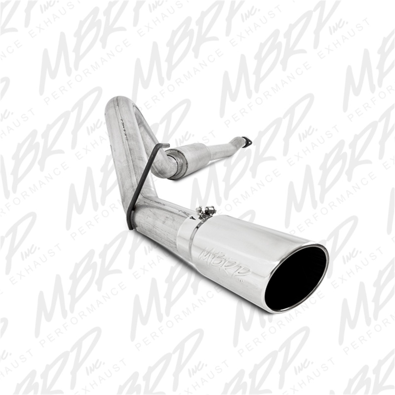 Ford F-150 Performance Exhaust - MBRP - Cat-Back, Single Side Exit, Armor Lite, 4 in. Aluminized Steel, 5 in OD Tip - `11-`13