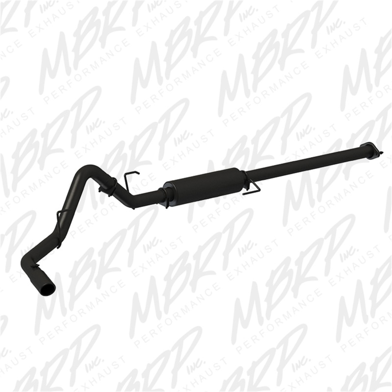 Ford F-150 Performance Exhaust - Single Side - MBRP - Armor BLK Cat Back - Black - `15-`19