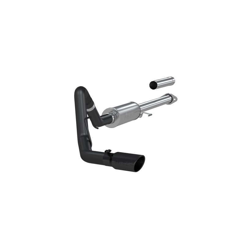 Ford F-150 Performance Exhaust - Single Side - MBRP - Armor BLK Cat Back - Black - `15-`19