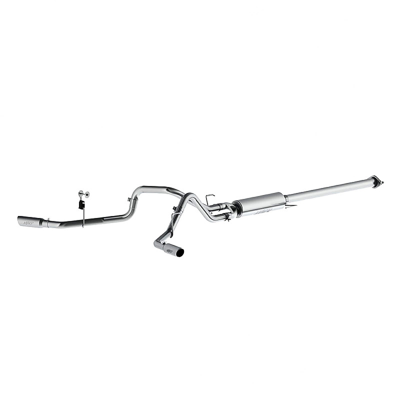 Ford F-150 Performance Exhaust - MBRP - Cat Back, Aluminized Steel, Armor Lite, Dual Side Split - `15-`19